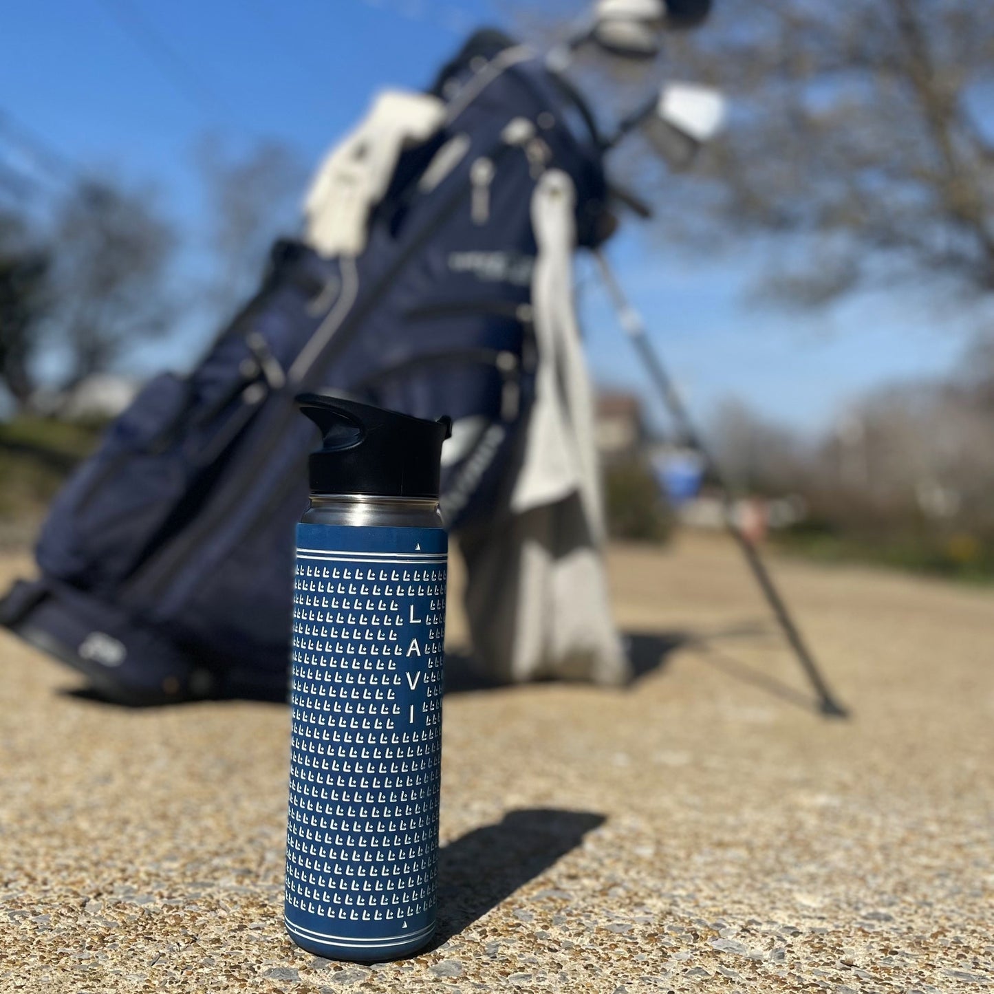 Sip LAVI Bottle | Blue Golf Grip